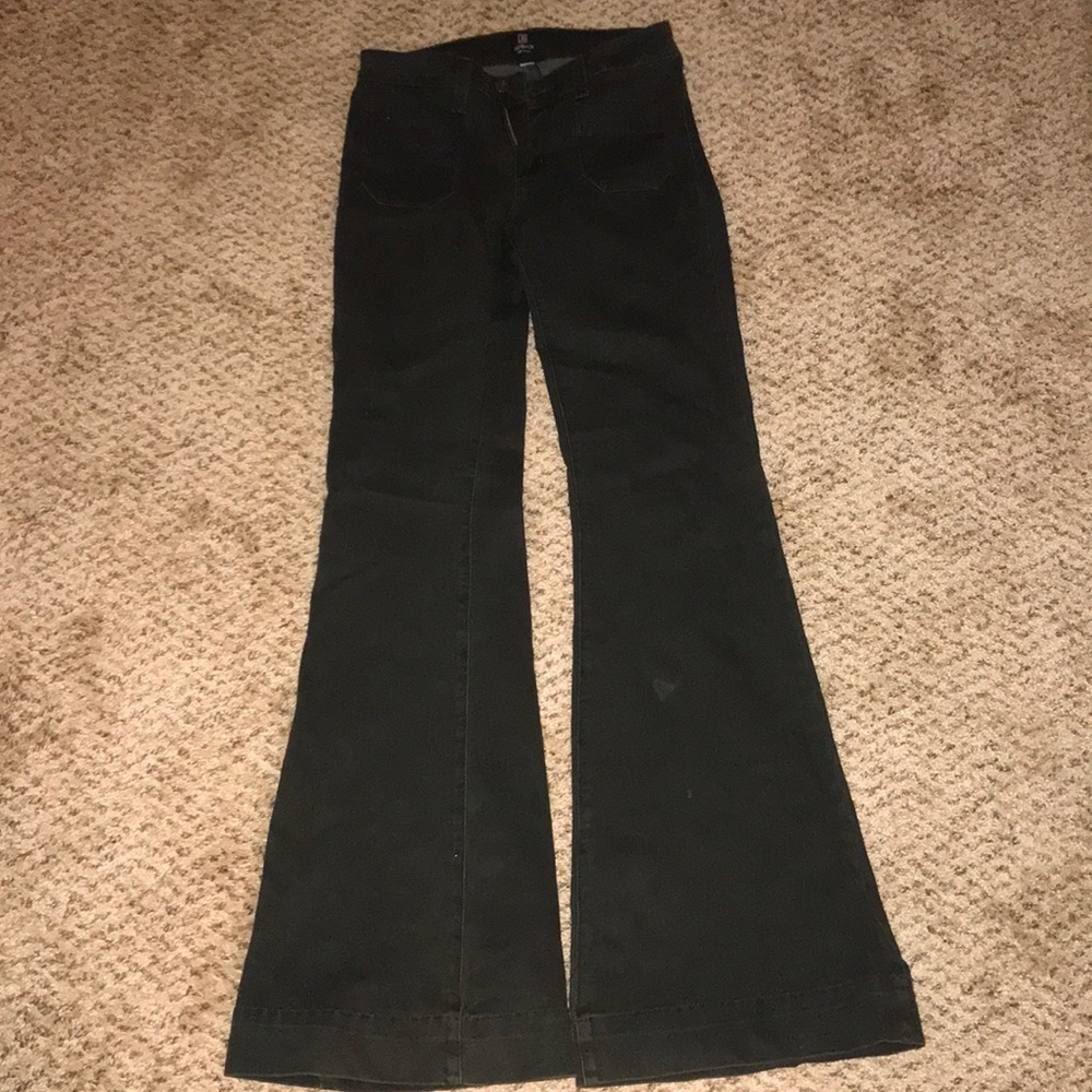 Just Black flare leg jeans denim bell bottoms